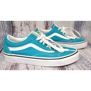 VANS Off The Wall Old Skool Skateboard Shoes 751505 Teal Men's 4.5 Women's 6